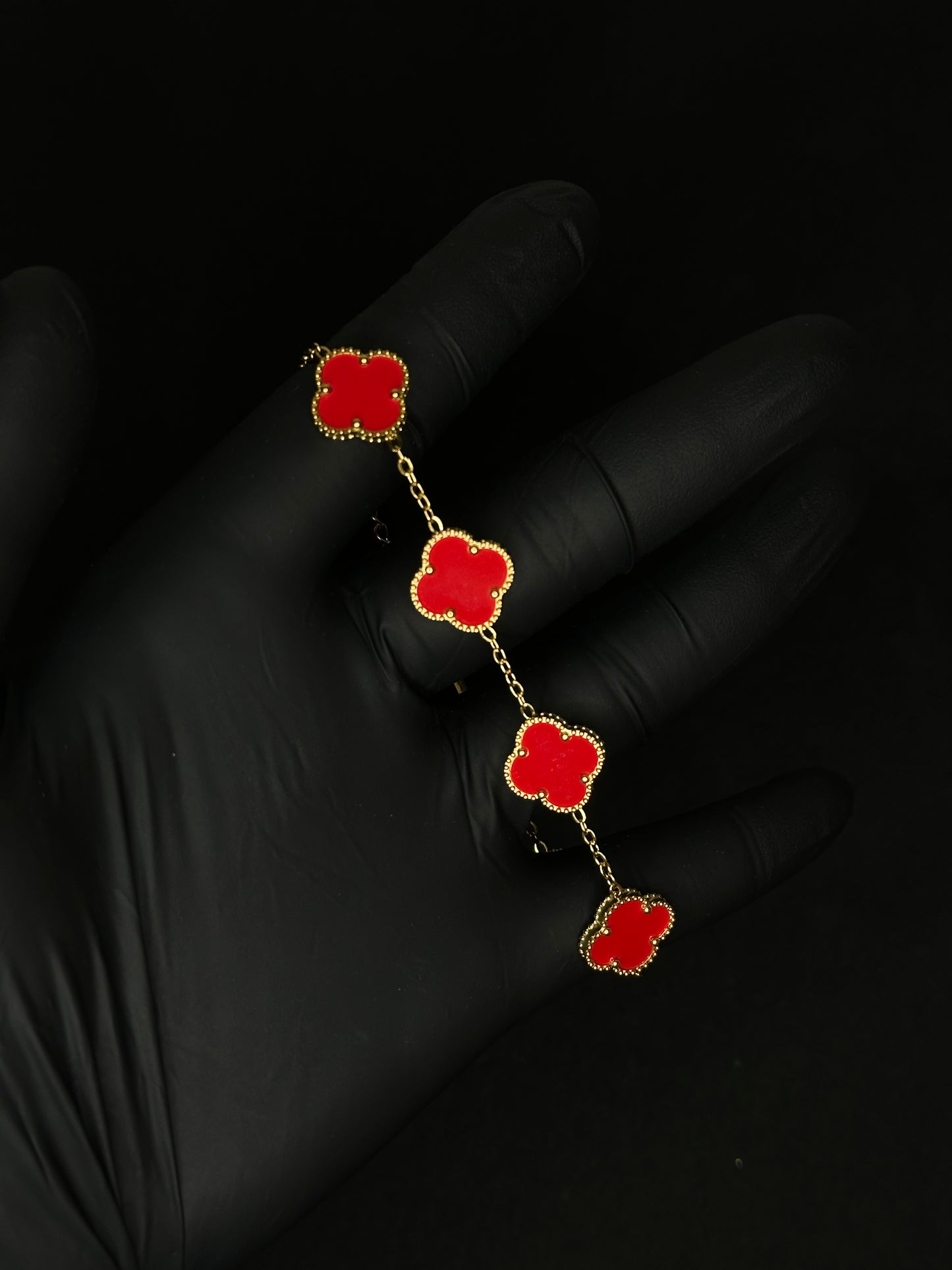 Rose Clover Bracelet - 1.5 cm Leaf