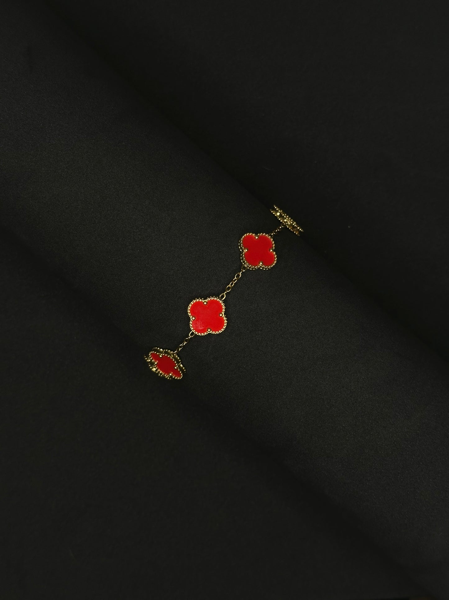 Rose Clover Bracelet - 1.5 cm Leaf