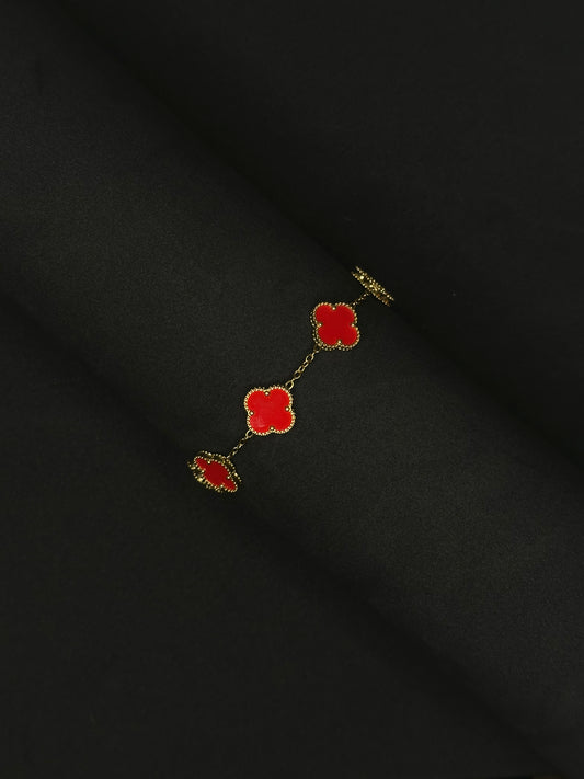 Rose Clover Bracelet - 1.5 cm Leaf